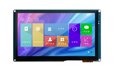 8인치 UART 디스플레이 화면